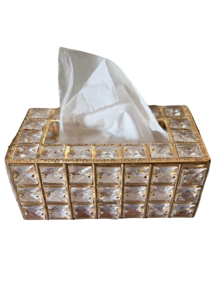 Luxury Crystal Tissue Box Cover