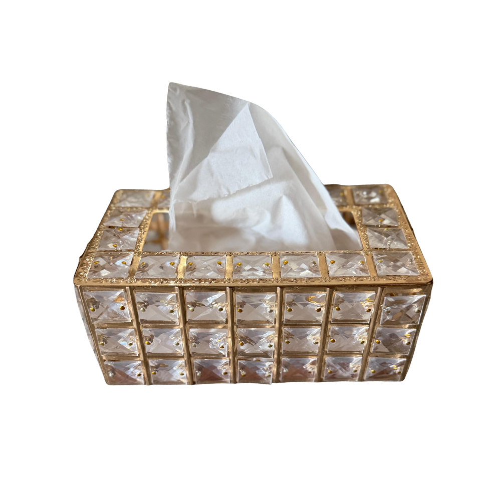 Luxury Crystal Tissue Box Cover